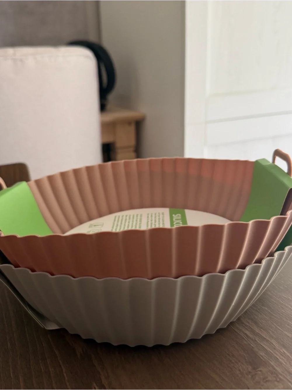 Two Healthy Eating Silicone Air Fryer Liners